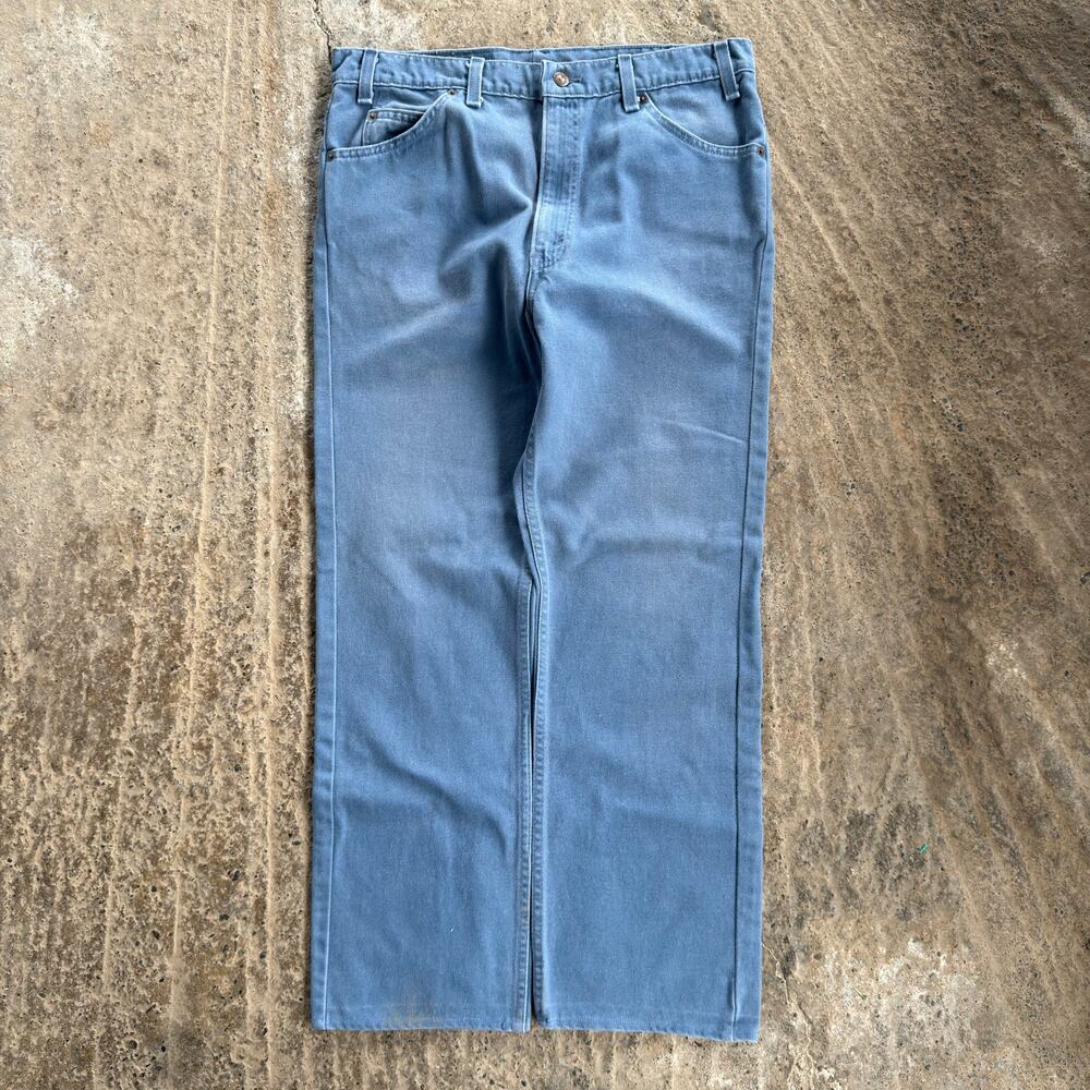 Vtg Levis 505 Jeans Light Wash Fit 34x30 Straight Leg Americana Orange Tab Pants